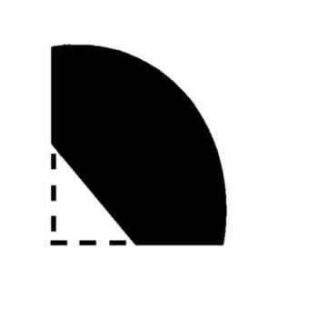 Product photograph of CRN1002  12 X 12 X 2400MM DARK HARDWOOD QUADRANT 