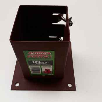 Product photograph of 100 x 100mm System 2 Bolt Down Metpost 100 x 100mm System 2 Bolt Down Metpost