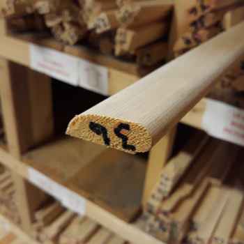 Product photograph of 19 x 50mm Bullnose Picture Rail  PEFC Unsorted Redwood Bullnose Picture Rail