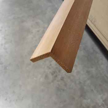 Product photograph of 41 x 41 x 2440mm Cedar Angle 35 x 35mm Rebate  PEFC Cedar Angle
