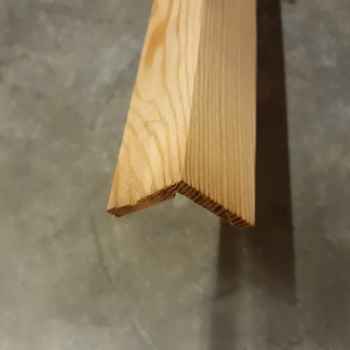 Product photograph of 42 x 42 x 2450mm Douglas Fir Angle 35 x 35mm Rebate Douglas Fir Angle