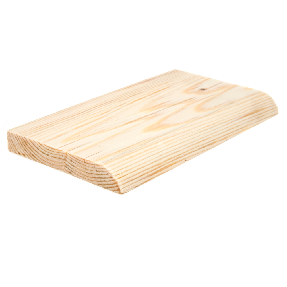 Product photograph of Bullnose Skirting & Architrave  PEFC Unsorted Redwood Bullnose Skirting