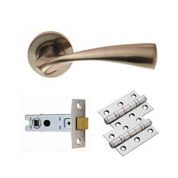 Product photograph of Carlisle Brass SINTRA Latch Pack SATIN NICKEL SINTRA