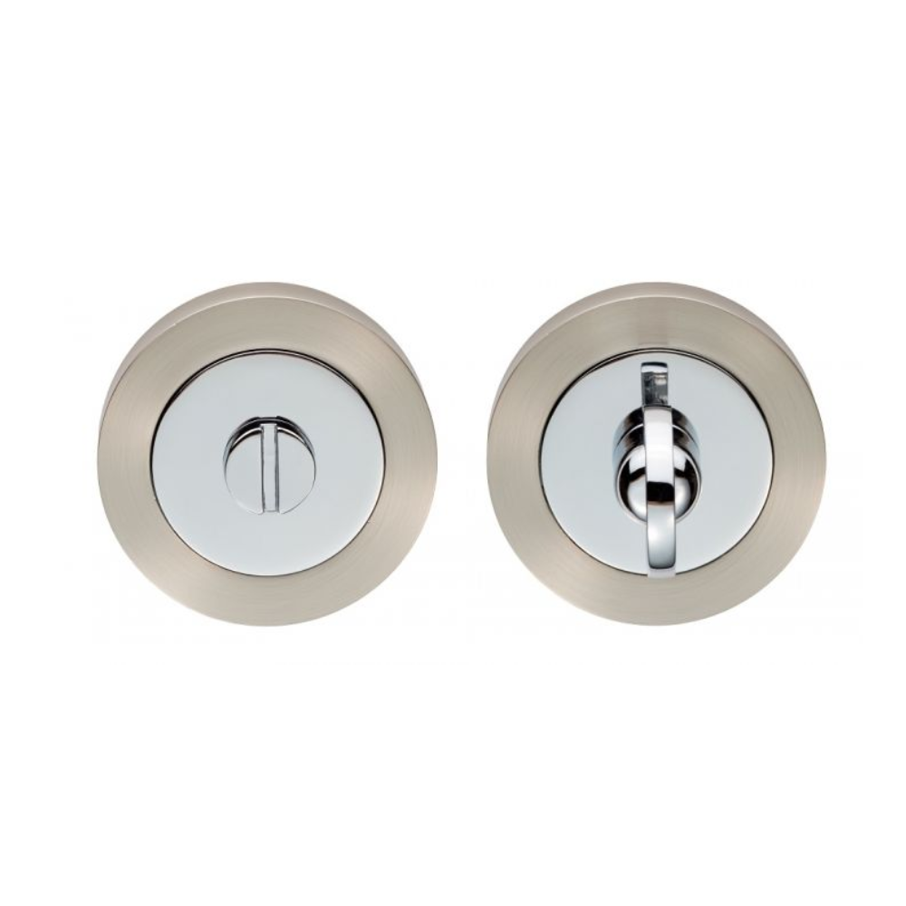 Sub image of Carlisle Brass Thumb Turn and Release Satin Nickel/ Chrome number 2 in the gallery of images