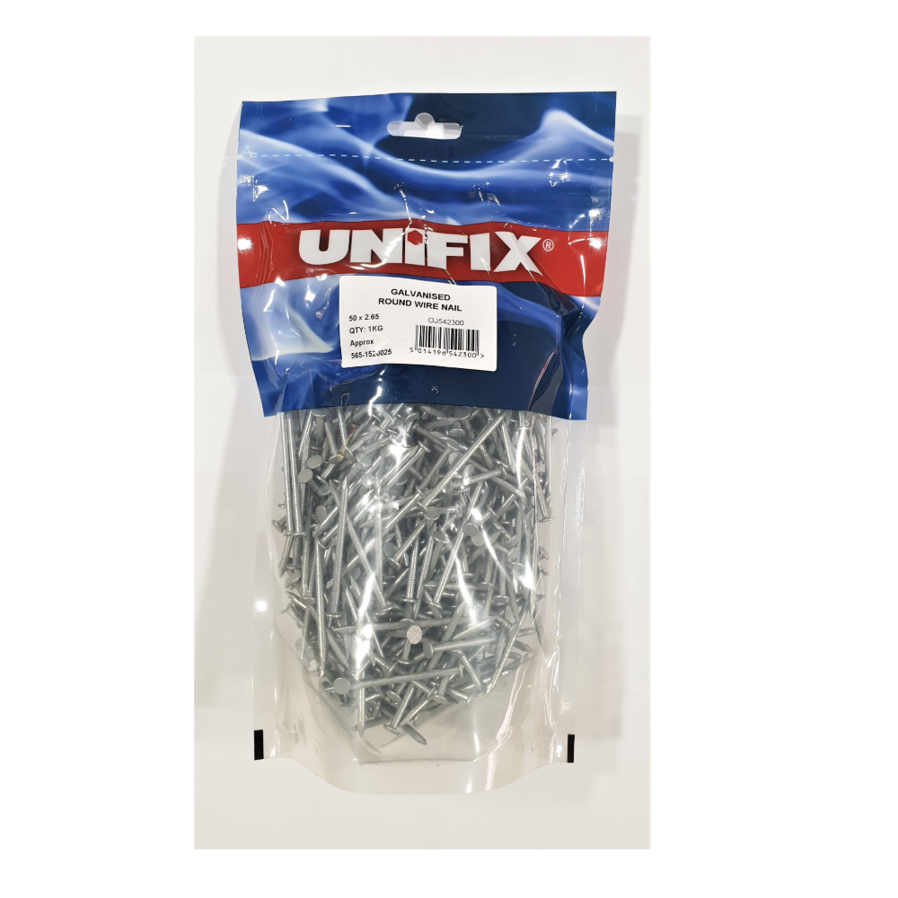 Sub image of Galvanised Round Wire Nail 1KG Pack  number 2 in the gallery of images