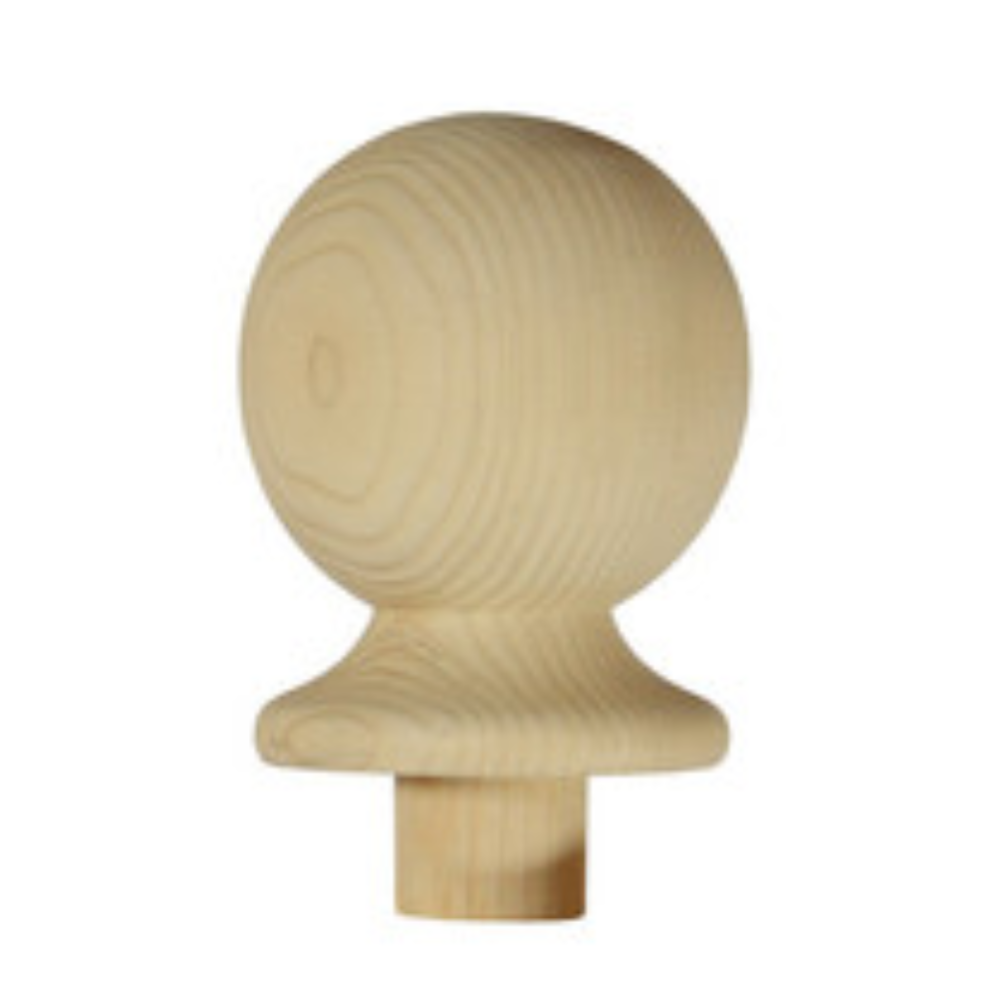 Image of NC2P Pine Ball Newel Cap 85 x 85 x 106mm