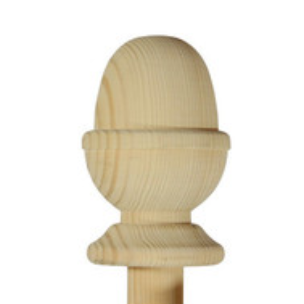 Image of NC3P Pine Acorn Newel Cap 82mm 131 x 85 x 85mm