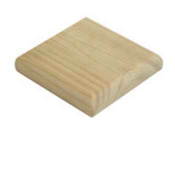 Product photograph of NC8P Pine Square Newel Cap 27 x 114 x 144mm Pine Flat Newel Cap (NC8P)