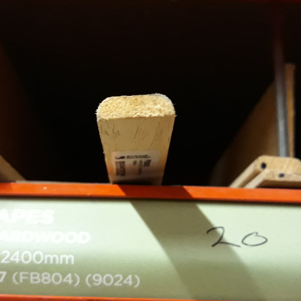 Product photograph of Pine D Shape 2400mm 