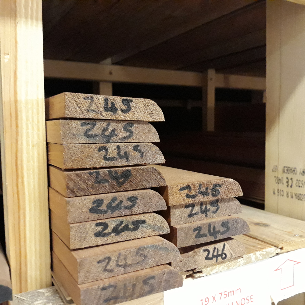 Sub image of Sapele Bullnose Architrave 19 x 75mm Sapele Bullnose number 2 in the gallery of images