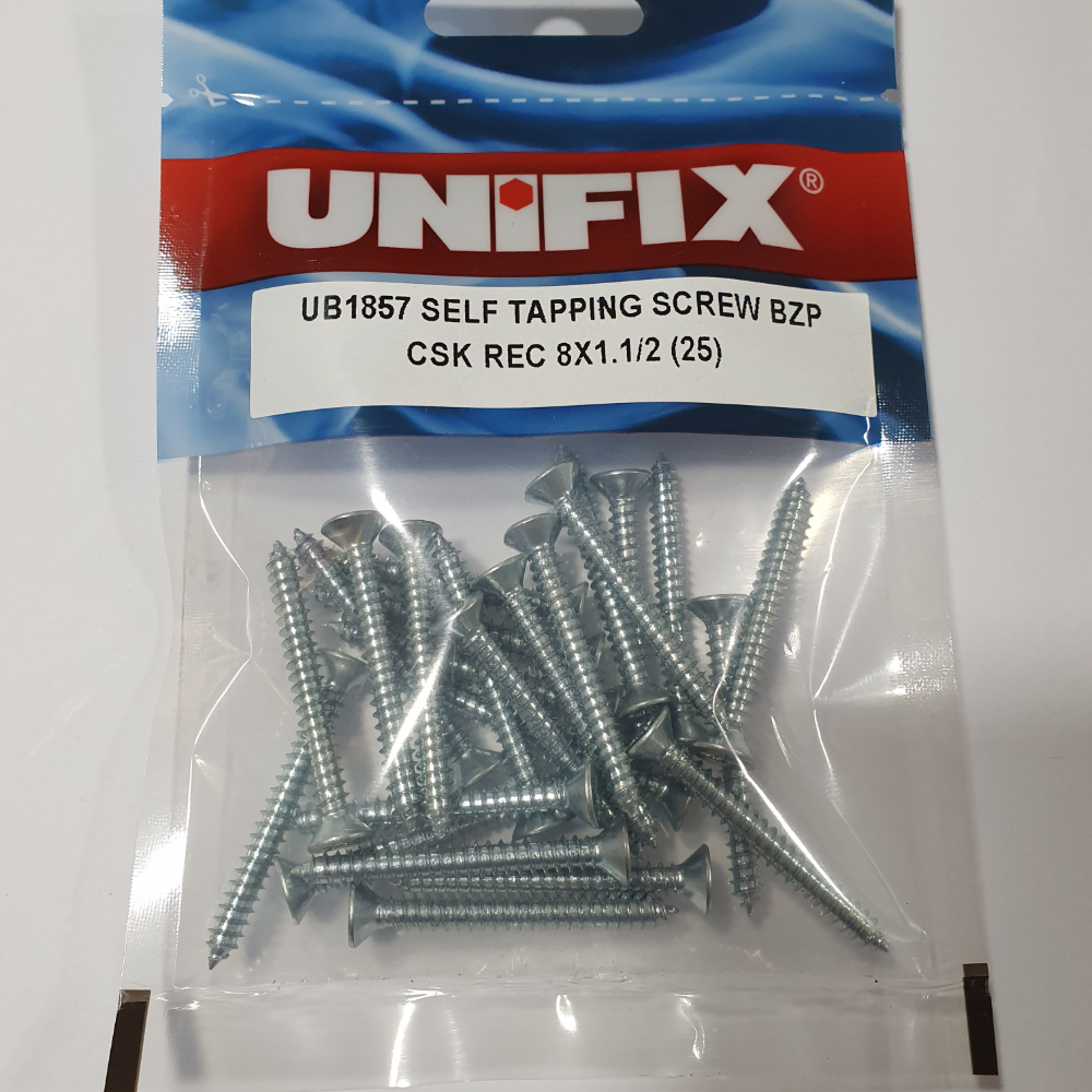 Product photograph of Self Tapping Contersunk Screw BZP 