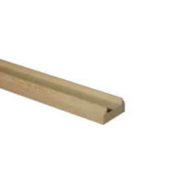 Product photograph of WOBR3600/41  White Oak Baserail 3600 x 28 x 62mm 