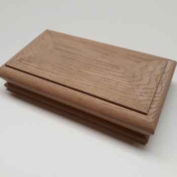 Product photograph of WONC7D White Oak Pyramid Double Newel Cap Double Oak Pyramid Newel Cap