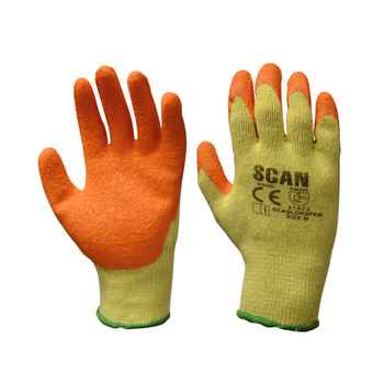 Product photograph of Scan Knitshell Latex Palm Gloves Size 9
