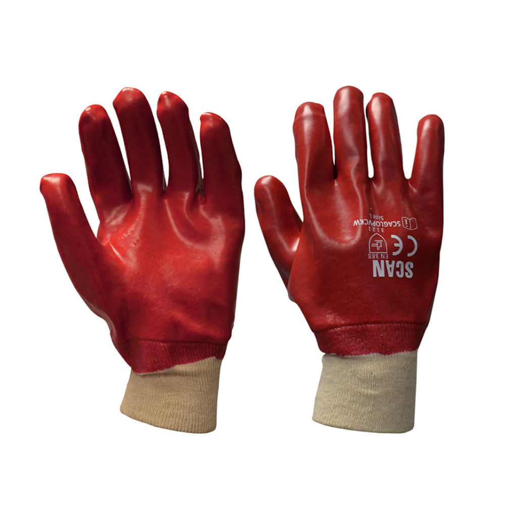 Scan PVC Knitwrist Gloves