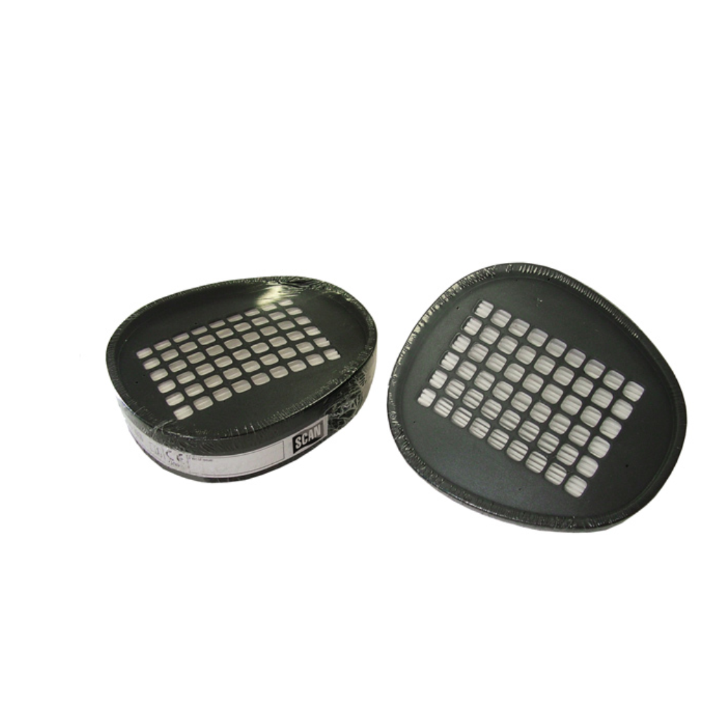 Product photograph of Scan Half Mask Replacement Filter Cartridges (Pack of 2) Scan Twin P3 Cartridge