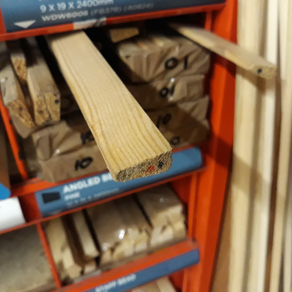 Sub image of WDW6006  9 x 19 x 2400mm Chamfered Bead Chamfered Bead number 2 in the gallery of images