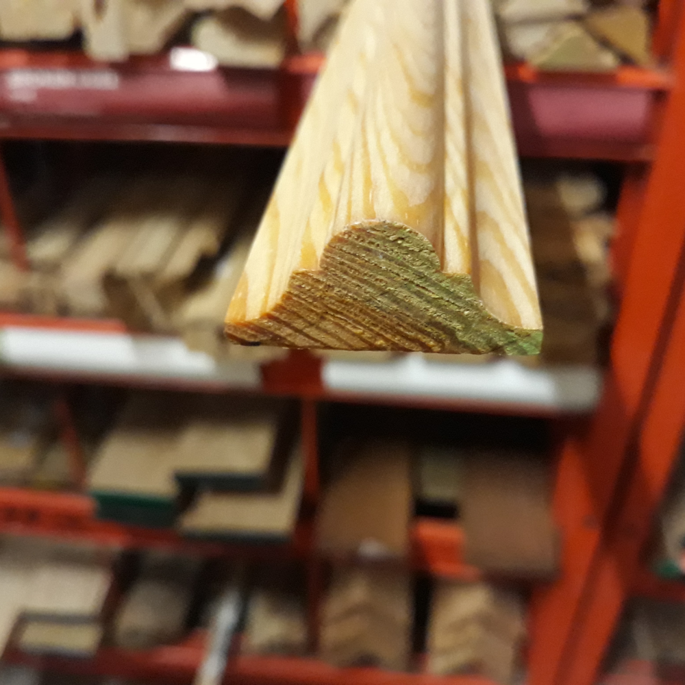 Product photograph of 2400mm Pine Double Astragal DEC6034  15 x 33 x 2400mm Pine Double Astragal