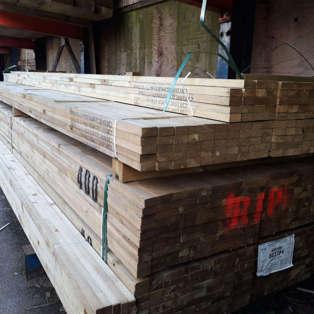 Image of 25 X 50 SAWN PRESSURE TREATED