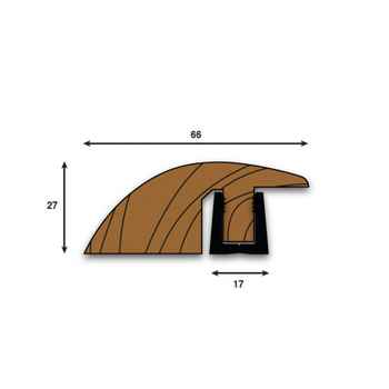 Product photograph of Parallel 27 x 66mm WR22 Ramp Un-Fin Oak 18-22mm WR22