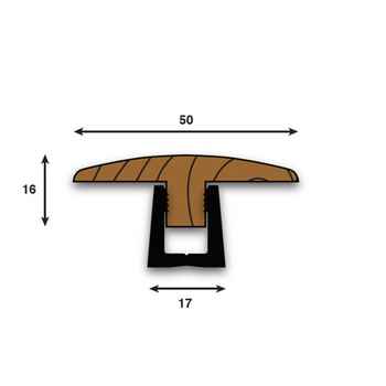 Product photograph of Parallel 16 x 50mm WT22 Twin Un-Fin Oak 18-22mm WT22