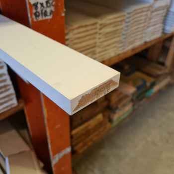 Product photograph of 18 x 68 Square Edge MDF Architrave 5.4m FSC 