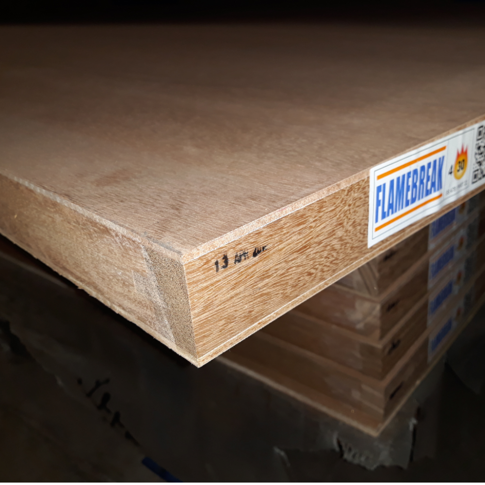 Product photograph of Fire Rated Door Blank 2135 x 915 x 45mm FD30 Flamebreak Ply Faced Solid Core