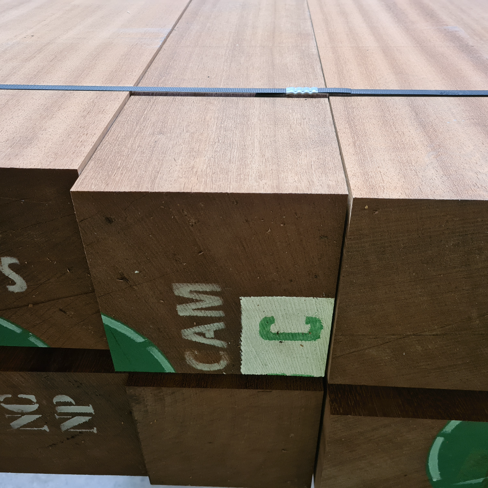 Product photograph of 195 x 195mm F/S Air Dried Iroko PAR 