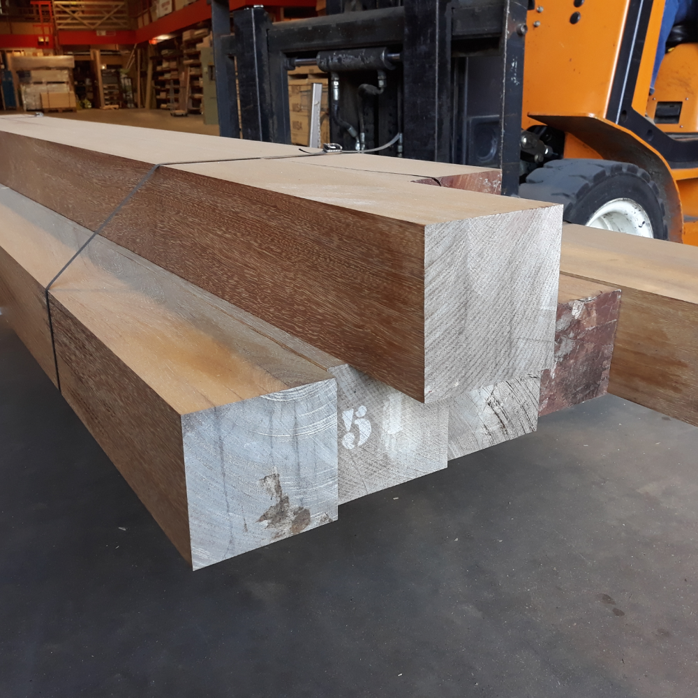 Image of 140 x 140 x 2440mm Fin Size Air Dried Iroko PAR