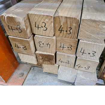 Product photograph of 100 x 100mm  Sawn Accoya A2 Grade 