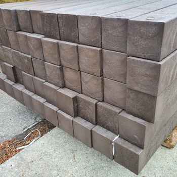 Product photograph of 100 x 100 x 3000mm Brown Composite Post 
