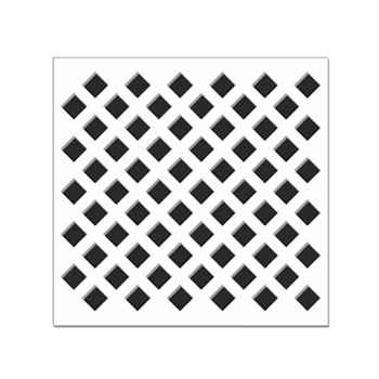 Product photograph of Radiator Panel 1830 x 610 x 3mm Nevada Perfonet White Perforated MDF 