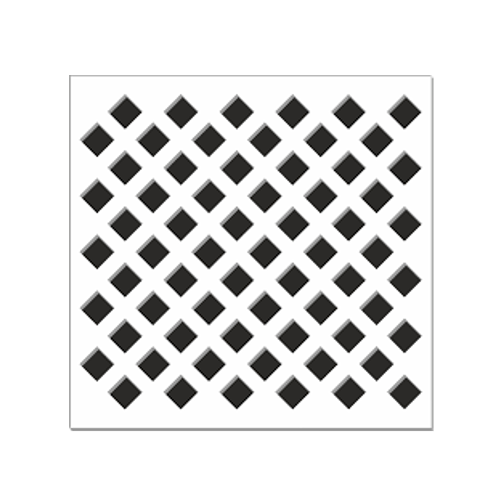 Image of Radiator Panel 1830 x 610 x 3mm Nevada Perfonet White Perforated MDF