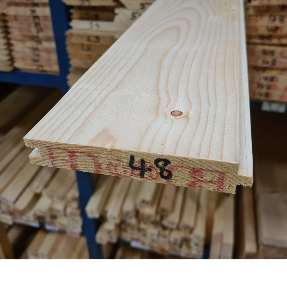 Product photograph of 25 x 125 T&G Softwood Flooring 