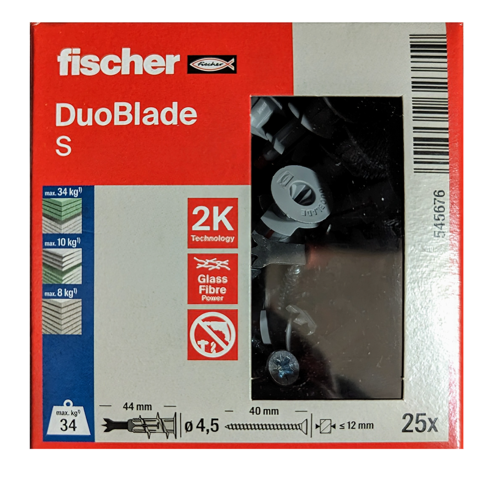 Sub image of FISCHER DUOBLADE SELF DRILL PLUG/SCREW  number 2 in the gallery of images