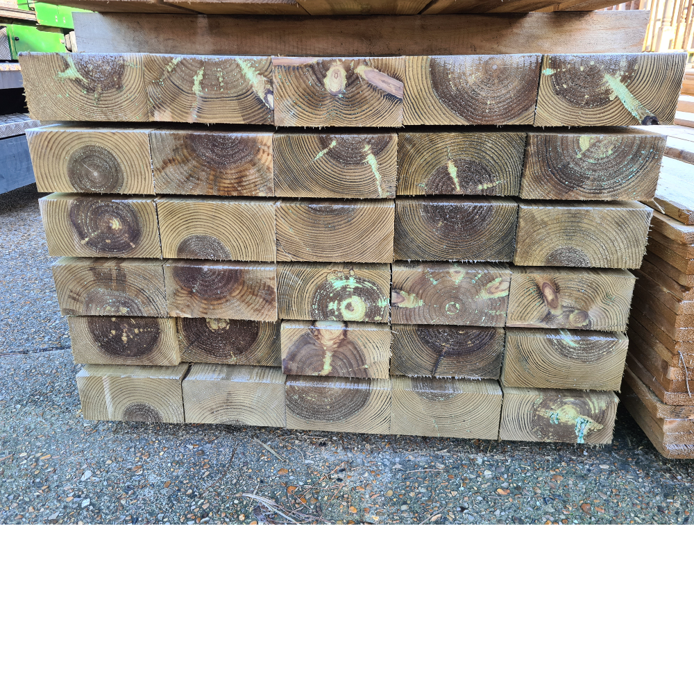 Image of 2.4m 95 x 195 Sawn UC4 Treated Sleeper FSC