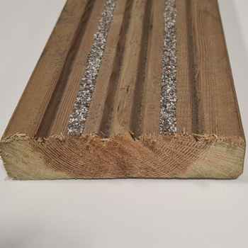 Product photograph of 32 x 125 Anti-Slip UC3 Treated Decking 3.6mts 