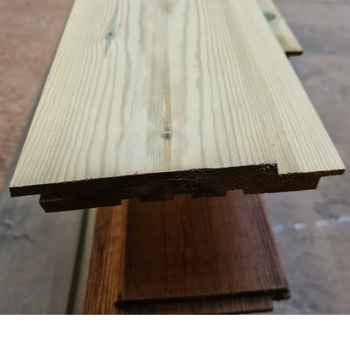 Sub image of 20 x 144mm Fin Size UC4 Treated Redwood Channel Cladding (shadow gap)  number 2 in the gallery of images
