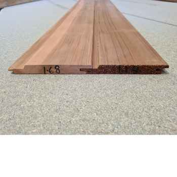 Product photograph of Western Red Cedar 18 x 145mm Fin Size Channel Cladding  PEFC (shadow gap) 