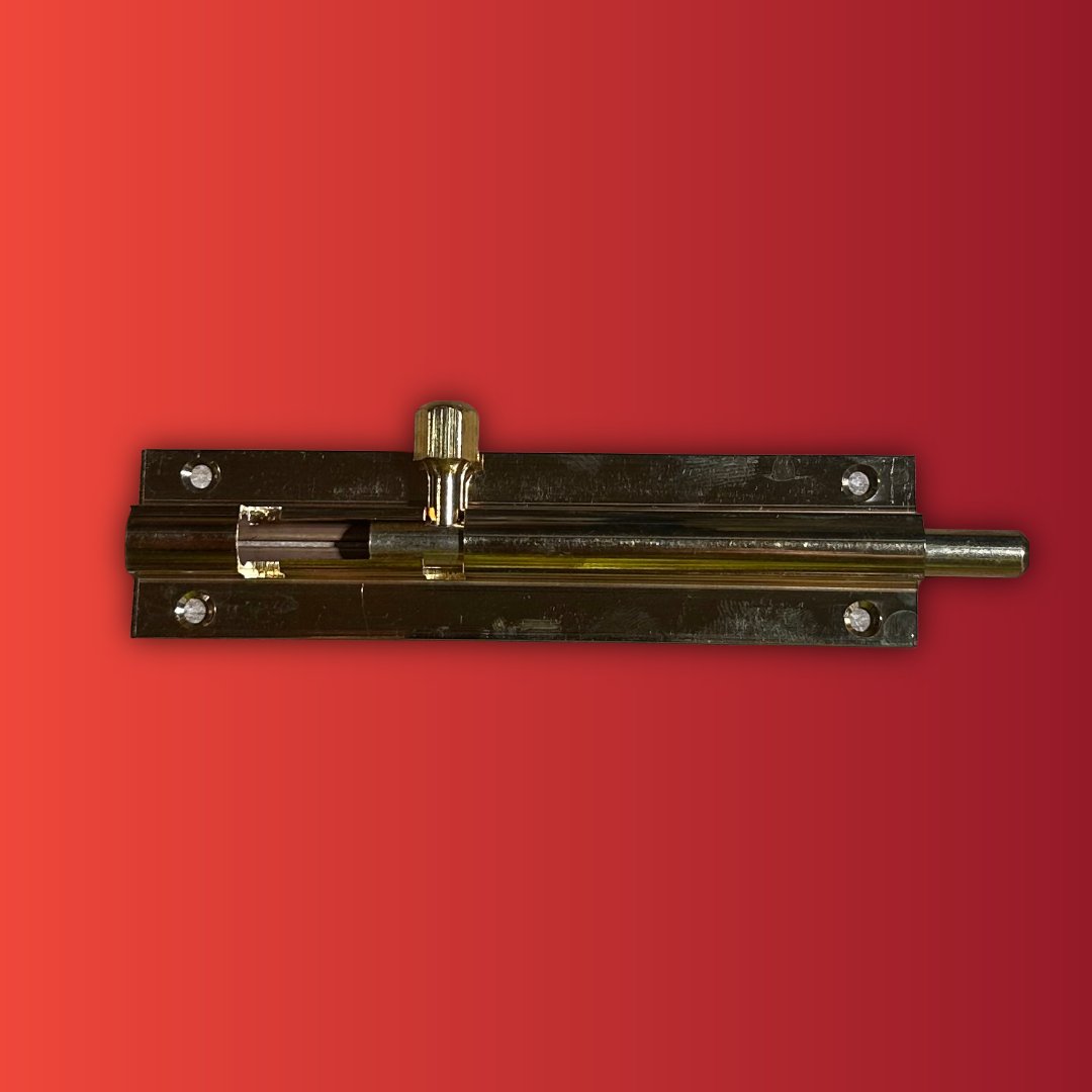 Product photograph of 100MM STRAIGHT BRASS BOLT 