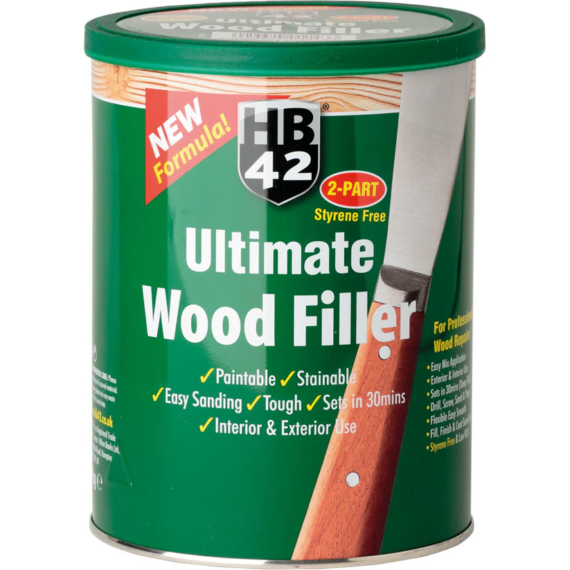 Product photograph of HB42 ULTIMATE 2 PART WOOD FILLER 550g WHITE 