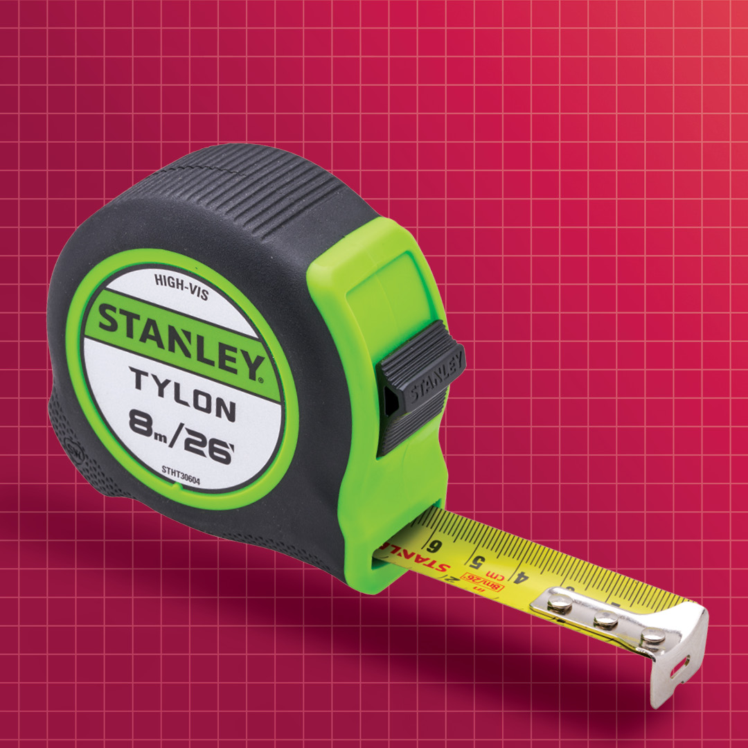 Sub image of STANLEY Hi-Vis Tylon Tape 5 & 8 MTS 8 METRE number 2 in the gallery of images