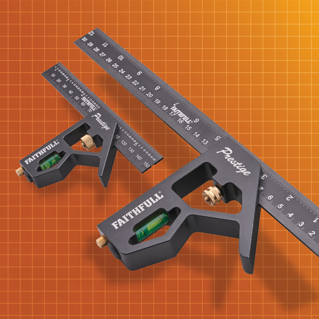 Product photograph of FAITHFULL 150mm (6") & 300mm (12") Combi Square Set