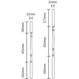 Sub image of GM090P Pine Georgian Spindle 900/32mm  number 2 in the gallery of images