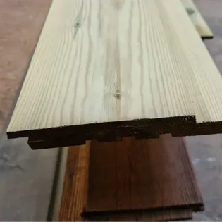 Sub image of 20 x 144mm Fin Size UC4 Treated Redwood Channel Cladding (shadow gap)  number 3 in the gallery of images