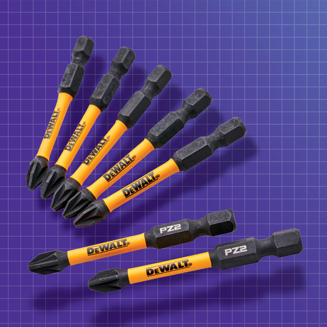 Product photograph of DEWALT 5+2 PZ2 Screwdriver Bit Pack 