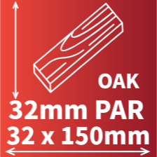 Product photograph of 32 X 150 PAR AMERICAN WHITE OAK 
