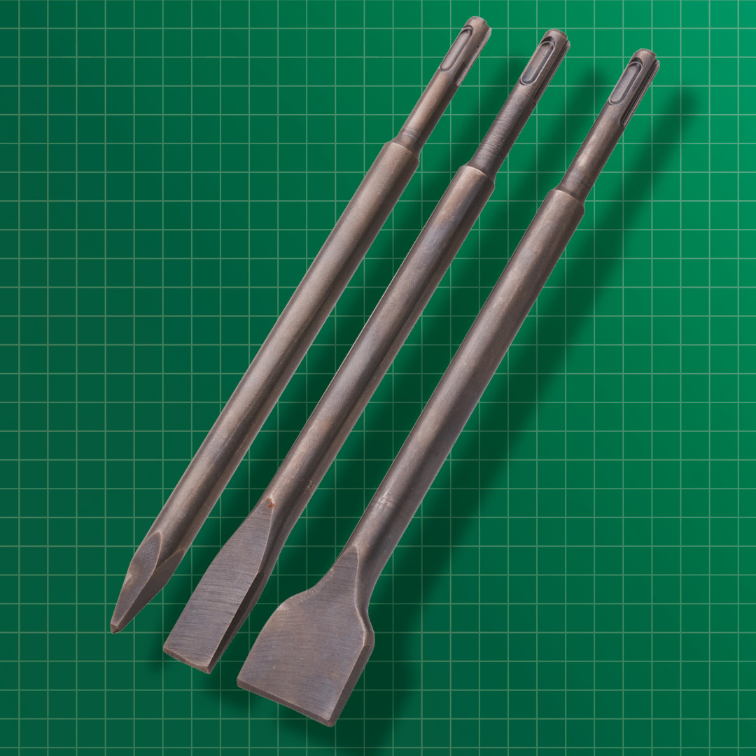 Product photograph of FAITHFULL 3 Piece SDS+ Chisel Bit Set