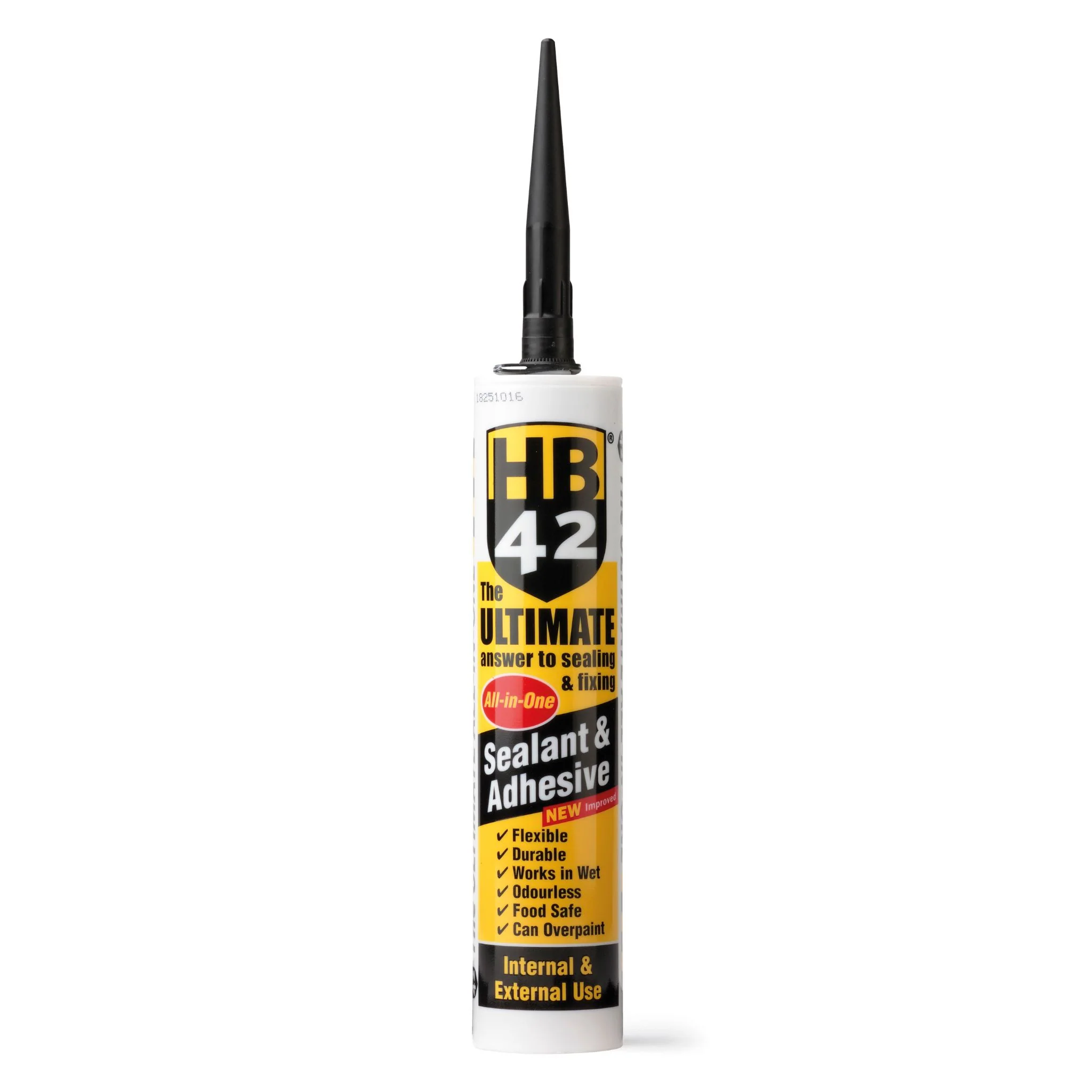 Product photograph of HB42 Ultimate Sealant/Adhesive Black 290ml