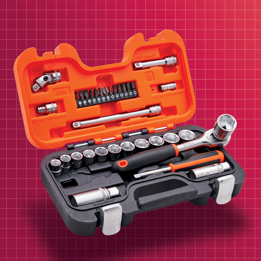 Product photograph of BAHCO 3/8" Drive Socket Set 